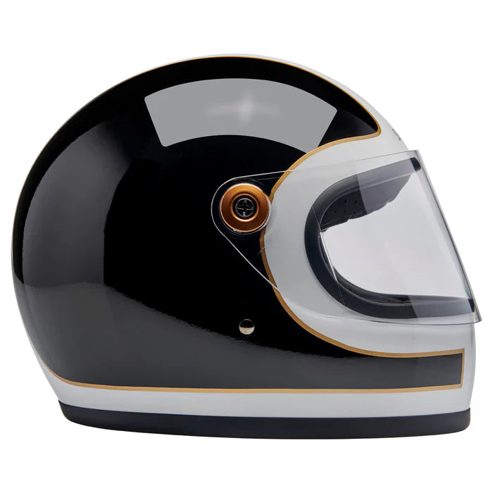 BILTWELL GRINGO S ECE 22.06 HELMET - GLOSS WHITE/GLOSS BLACK