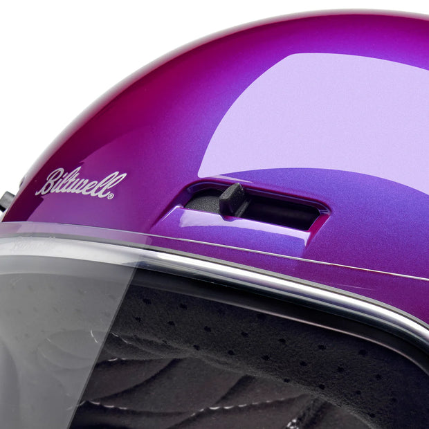 BILTWELL GRINGO SV ECE HELMET - METALLIC GRAPE