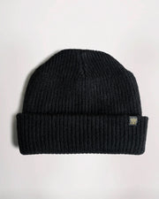 GOLDTOP 100% MERINO WOOL MECHANIC'S HAT/TOQUE/BEANIE - BLACK