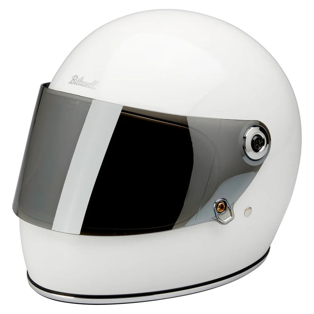 BILTWELL GRINGO S/GRINGO SV FLAT SHIELD FOR ECE 22.06 HELMETS - CHROME MIRROR