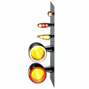 KELLERMANN BULLET 1000 PL LED INDICATOR W/ YELLOW POSITION LIGHT - BLACK