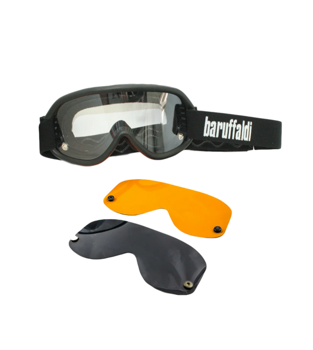 BARUFFALDI SPEED 4 GOGGLES - BLACK W/ 2 LENSES