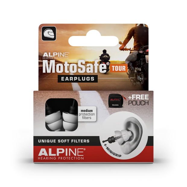 ALPINE HEARING PROTECTION MOTOSAFE TOUR EARPLUGS