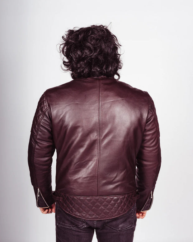 GOLDTOP BOBBER JACKET (CE ARMOURED) - OXBLOOD