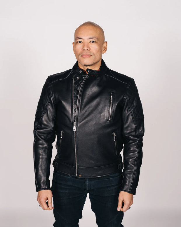 GOLDTOP BOBBER JACKET (CE ARMOURED) - BLACK