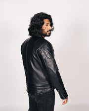 GOLDTOP '76 CAFE RACER JACKET (CE ARMOURED) - BLACK