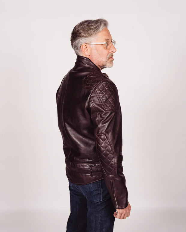 GOLDTOP '76 CAFE RACER JACKET (CE ARMOURED) - OXBLOOD