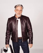 GOLDTOP '76 CAFE RACER JACKET (CE ARMOURED) - OXBLOOD