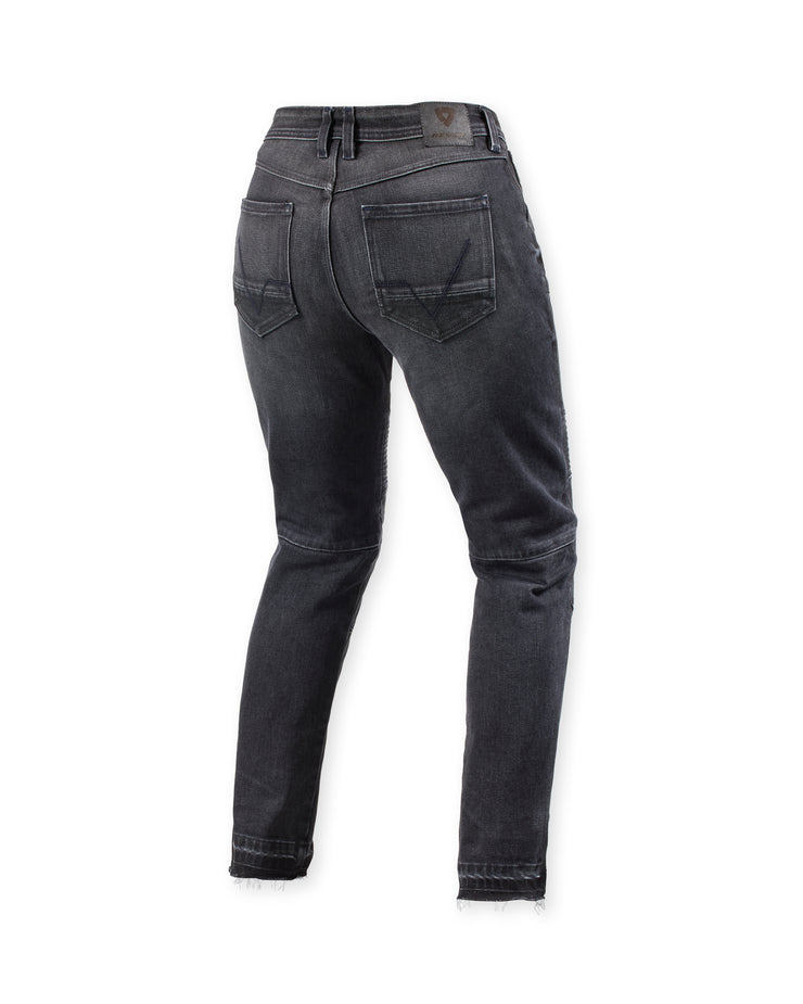 REV'IT! MOTO 2 LADIES JEANS SLIM FIT - DARK BLACK STONE