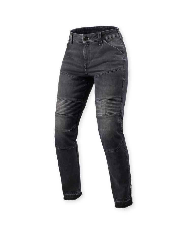 REV'IT! MOTO 2 LADIES JEANS SLIM FIT - DARK BLACK STONE