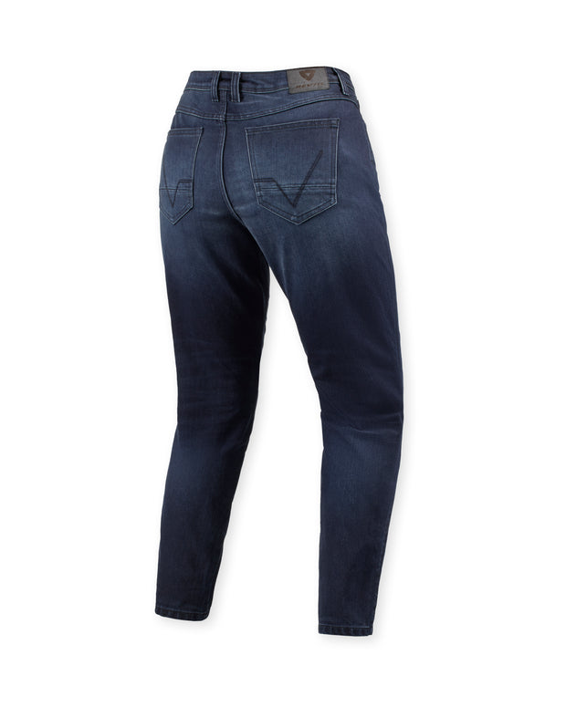 REV'IT! HARPER TF (TAPERED FIT) LADIES JEANS - DARK BLUE USED