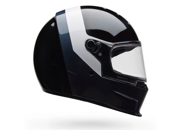 BELL ELIMINATOR HELMET -  MENACE GLOSS BLACK-WHITE