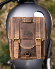 GOLDTOP LEATHER TANK BAG - LARGE - TOBACCO