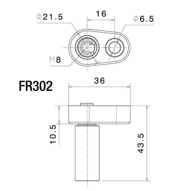 RIZOMA MOUNTING KIT FOR REAR TURN SIGNALS - FR302B