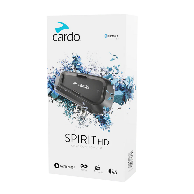 CARDO SPIRIT HD BLUETOOTH COMMUNICATOR - SINGLE