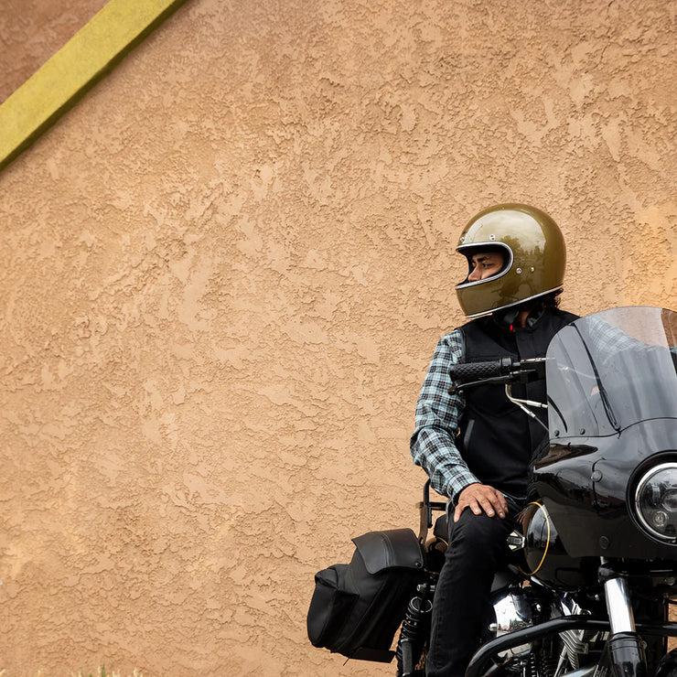 BILTWELL GRINGO ECE 22.06 HELMET - UGLY GOLD METALLIC