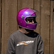 BILTWELL GRINGO SV ECE HELMET - METALLIC GRAPE