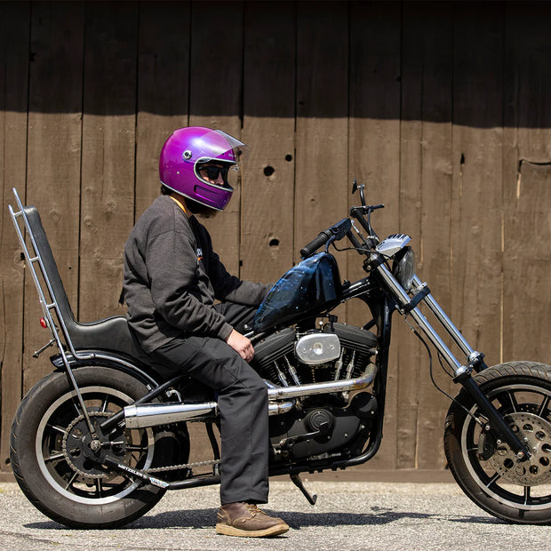 BILTWELL GRINGO SV ECE HELMET - METALLIC GRAPE