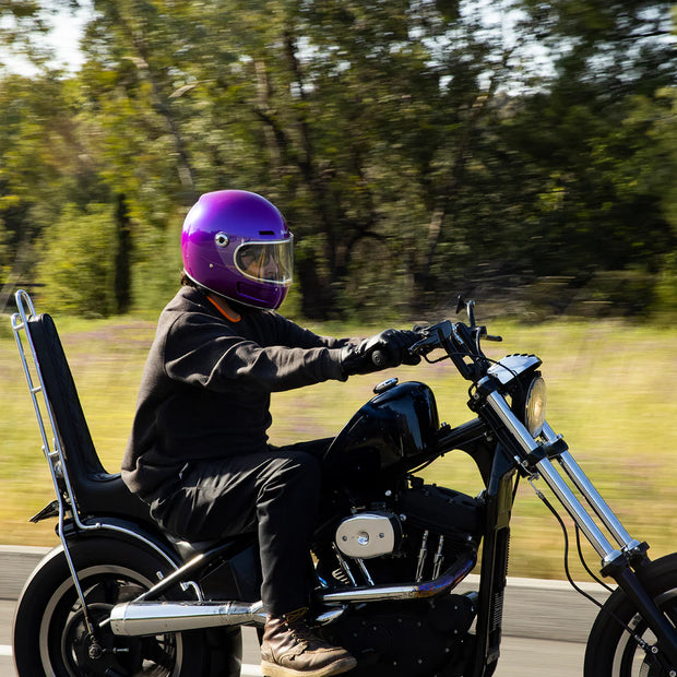 BILTWELL GRINGO SV ECE HELMET - METALLIC GRAPE