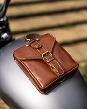 GOLDTOP LEATHER TANK BAG - SMALL - BROWN VEG TANNED