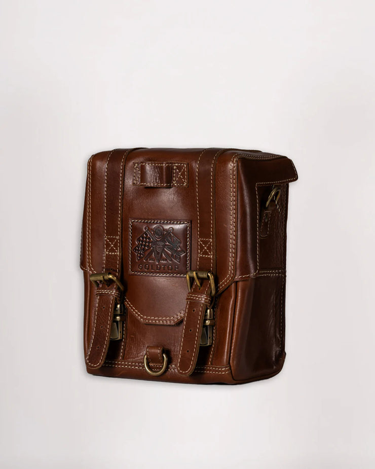 GOLDTOP LEATHER TANK BAG - LARGE - BROWN VEG TANNED