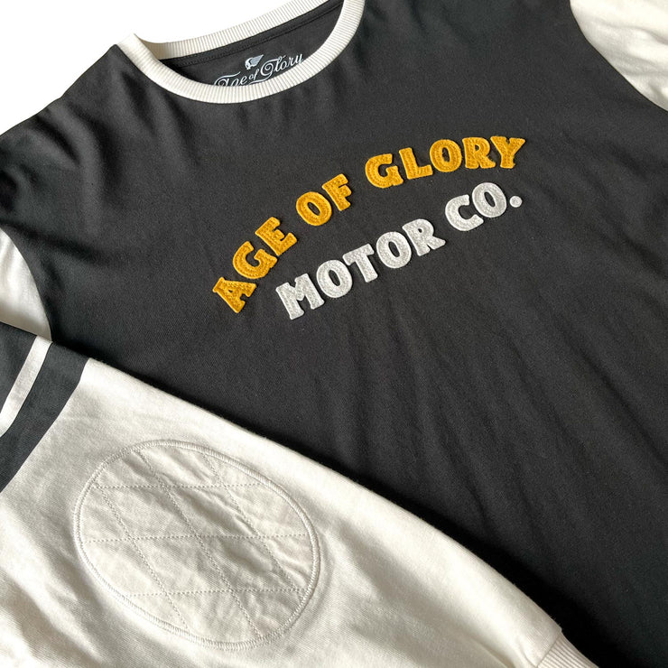 AGE OF GLORY AUTHENTIC LONG SLEEVE TEE - BLACK / ECRU