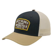 AGE OF GLORY BUDDY TRUCKER CAP - BLACK KHAKI OFF-WHITE