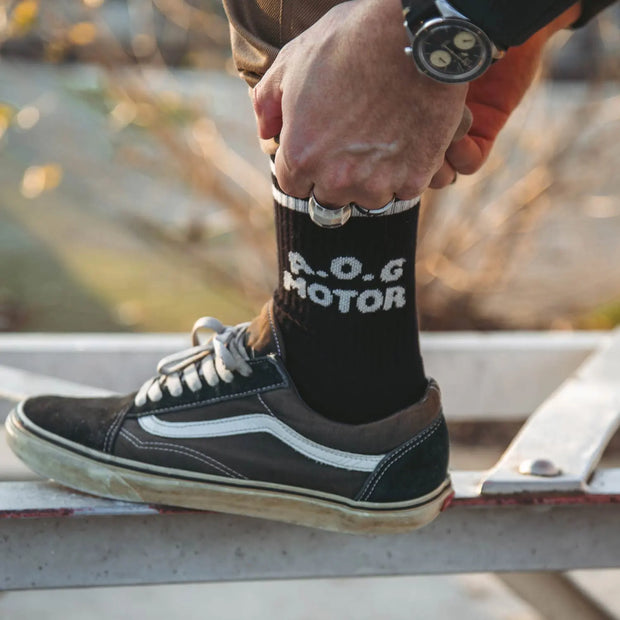 AGE OF GLORY MARAUDER SOCKS - BLACK OFF-WHITE