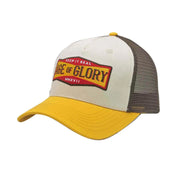 AGE OF GLORY KEEP IT REAL TRUCKER HAT - OFF-WHITE YELLOW