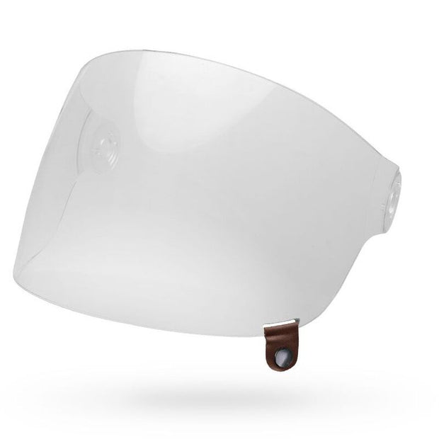 BELL BULLITT FLAT SHIELD - CLEAR w/ BROWN TAB