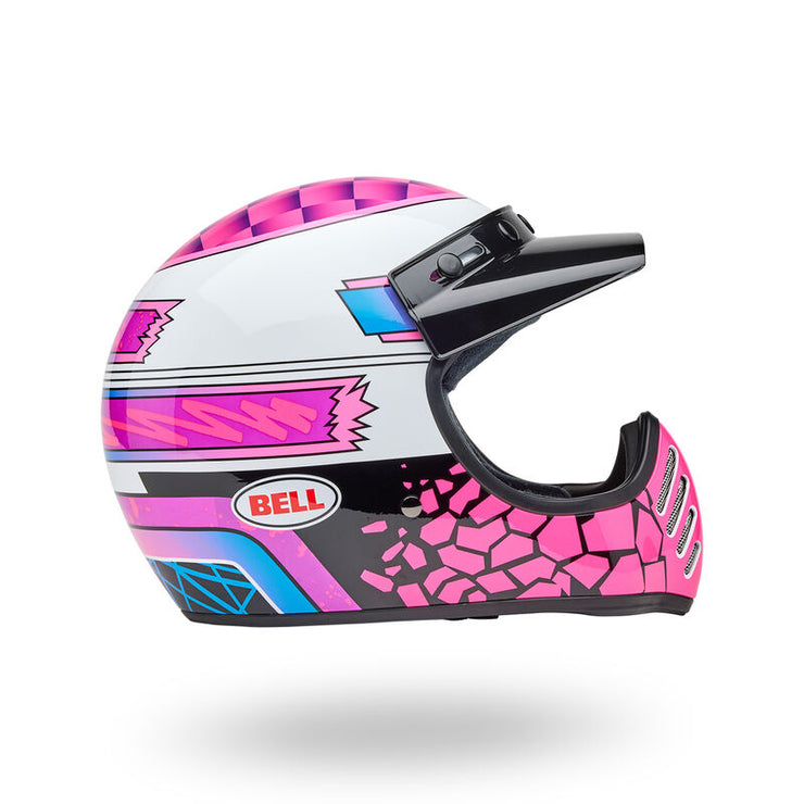 BELL MOTO 3 - DEATHSPRAY PINK/PURPLE