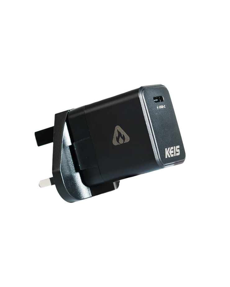 KEIS 30W MULTINATIONAL FAST CHARGER (UK, EU, US) FOR 5000MAH BATTERY