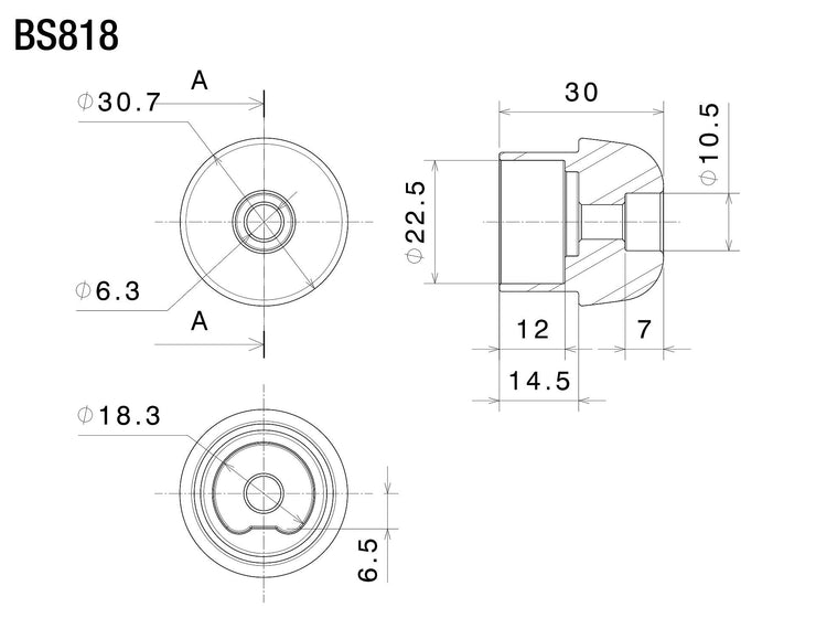 RIZOMA MOUNTING KIT FOR BAR-END MIRROR - BS818B