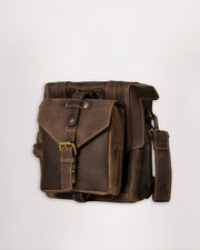 GOLDTOP LEATHER TANK BAG - SMALL - TOBACCO