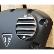 MOTONE POINTS ACG COVER/BADGE - RIBBED - BLACK/POLISH CONTRAST FINISH