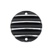 MOTONE POINTS ACG COVER/BADGE - RIBBED - BLACK/POLISH CONTRAST FINISH