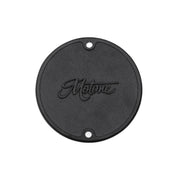 MOTONE POINTS ACG COVER/BADGE - RIBBED - BLACK/POLISH CONTRAST FINISH