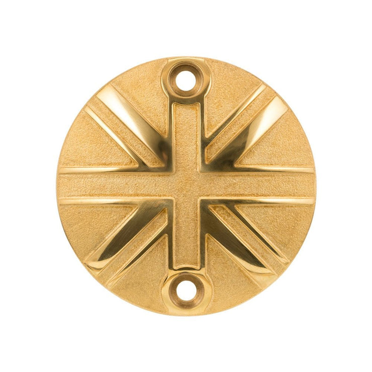 MOTONE POINTS ACG COVER/BADGE - UNION JACK - SOLID BRASS