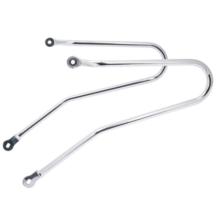 MOTONE T100/T120/STREET TWIN LC PANNIER/LUGGAGE RAILS - PAIR - MIRROR POLISHED FINISH