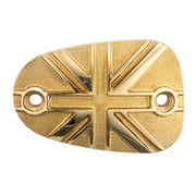 MOTONE CUSTOM BRASS DISC BRAKE OIL RESERVOIR MASTER CYLINDER CAP - UNION JACK